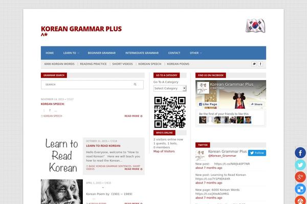 Site using A3-Social-Sidebar plugin
