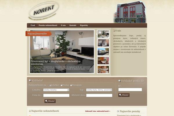 korektnz.sk site used RealEstate
