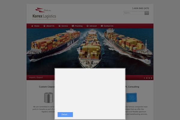 korexlogistics.com site used Classy