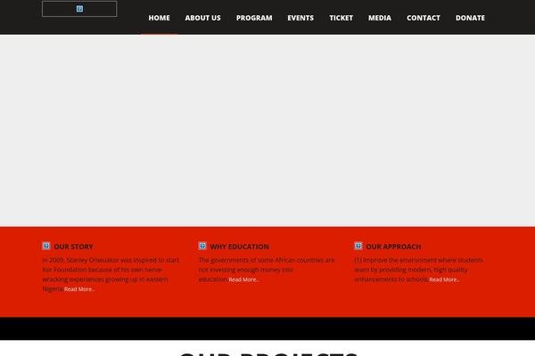 Charity theme site design template sample