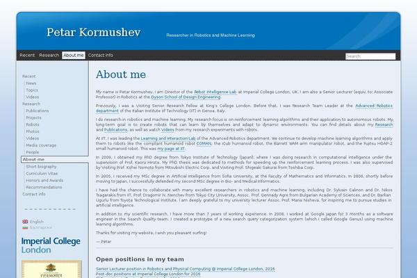 Site using Wp-publications plugin