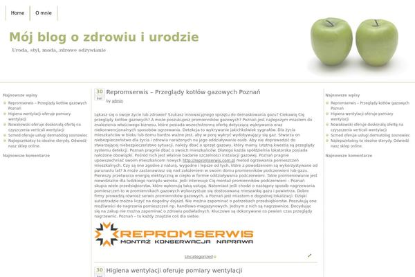 Green Apples theme site design template sample