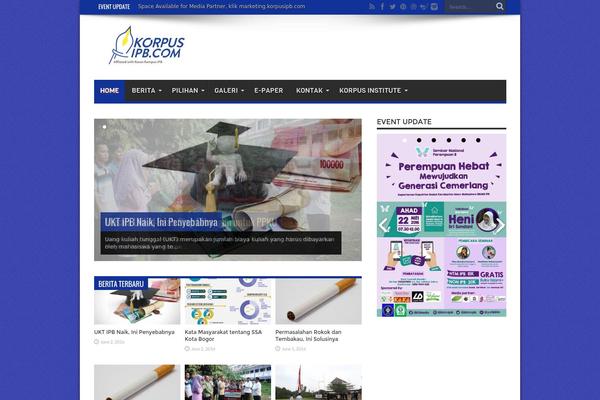 Site using Meks ThemeForest Smart Widget plugin
