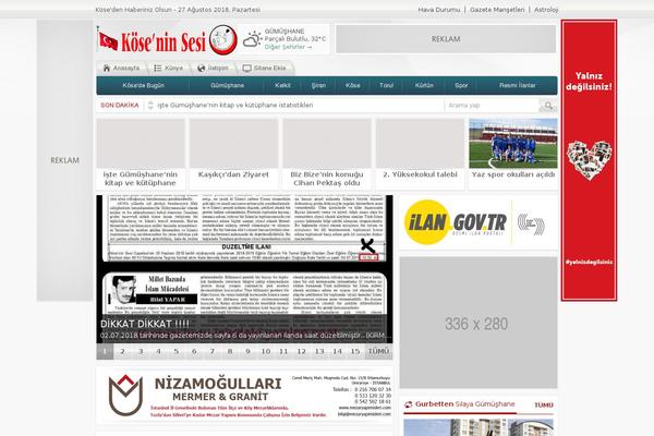 koseninsesi.com site used Havadis v2