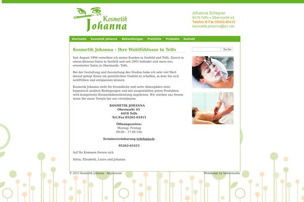 kosmetik-johanna.com site used Hiebermedia_theme