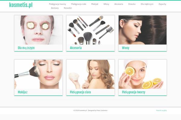 Customizr theme site design template sample