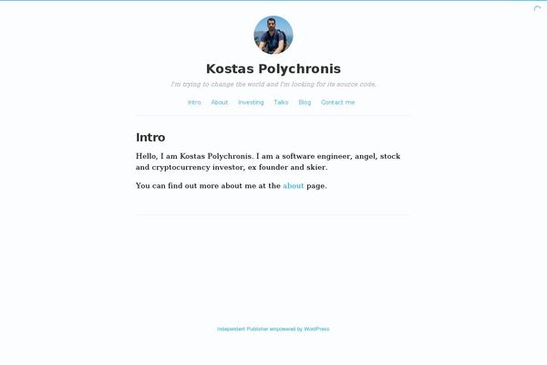 Independent Publisher theme site design template sample