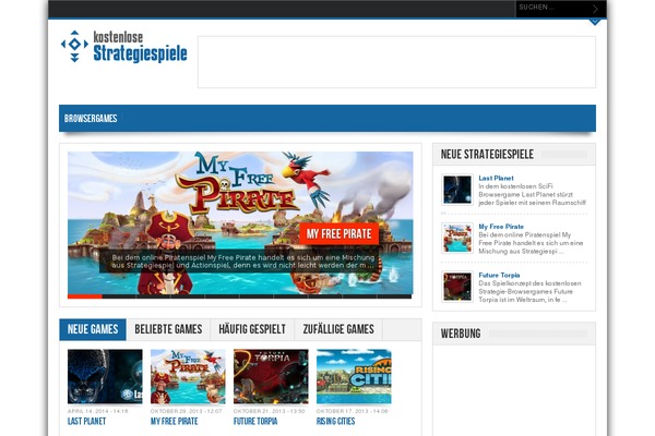 Game theme site design template sample