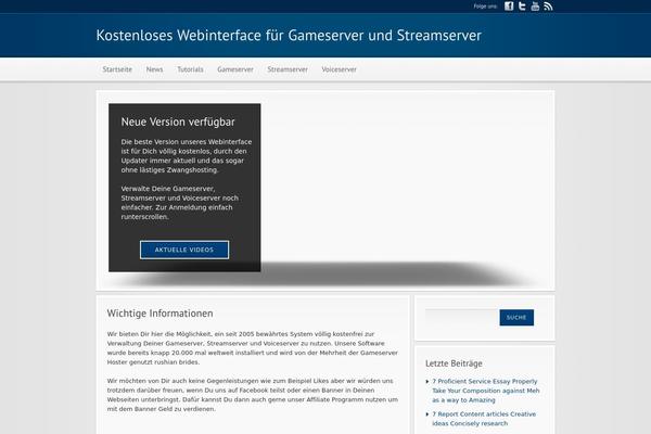 Modular theme site design template sample