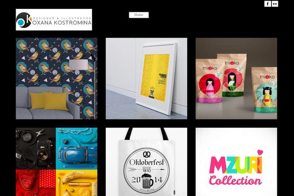 Photogridthemeres theme site design template sample