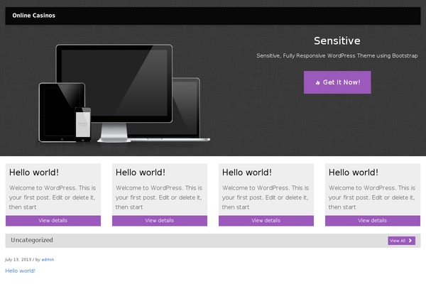 Convention theme site design template sample