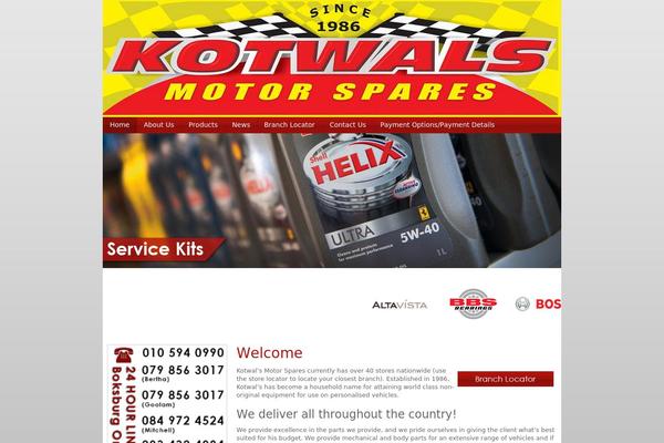 kotwals.com site used Clean Style One