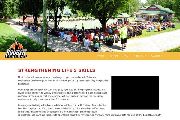 TIMBER theme site design template sample