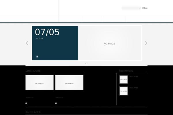 Blanc theme site design template sample