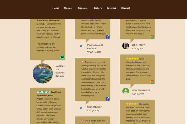 Site using Wp-facebook-reviews plugin