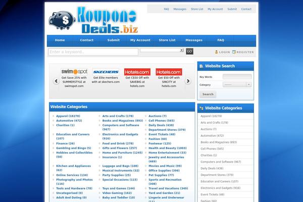 Couponpress theme site design template sample