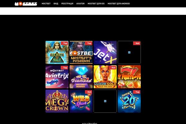 Casino theme site design template sample