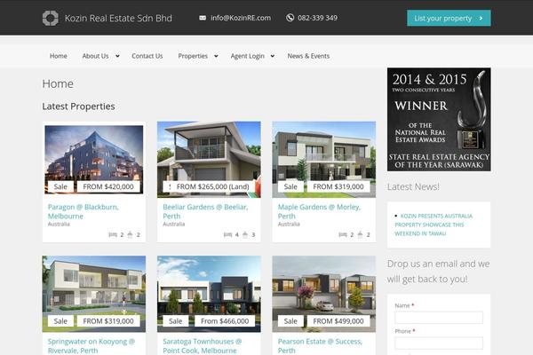 Realia theme site design template sample