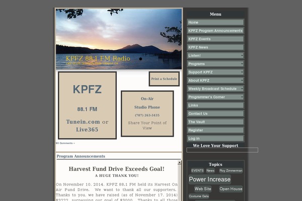 WordPress website example screenshot