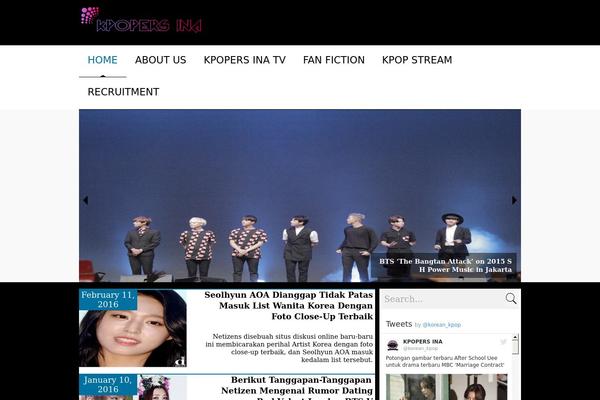News Magazine theme site design template sample