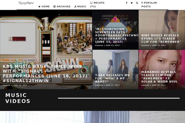 15Zine theme site design template sample