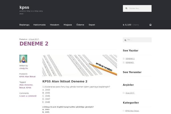Storefront theme site design template sample