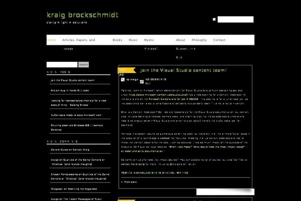 kraigbrockschmidt.com site used Lugada-kraigb