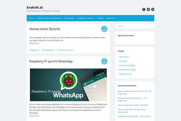 The Box theme site design template sample