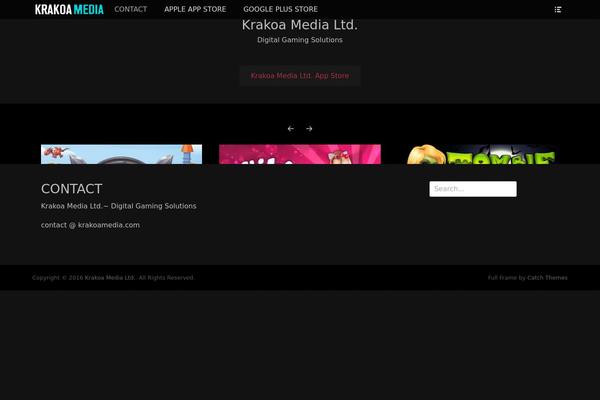Full Frame theme site design template sample