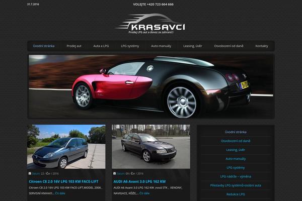 CarZine theme site design template sample