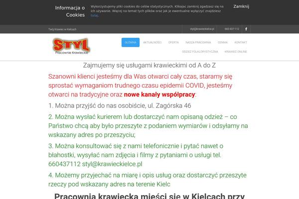 krawieckielce.pl site used Sevenfold