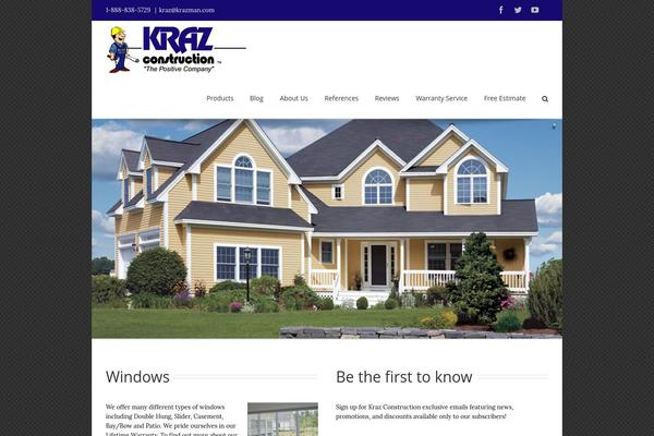 Avada theme site design template sample