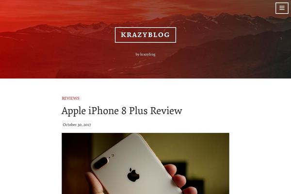 Hoffman theme site design template sample