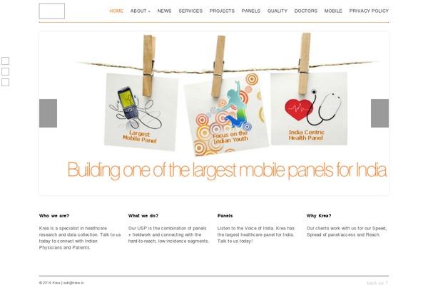Adapt theme site design template sample