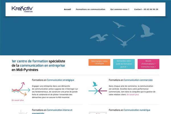Moxie theme site design template sample
