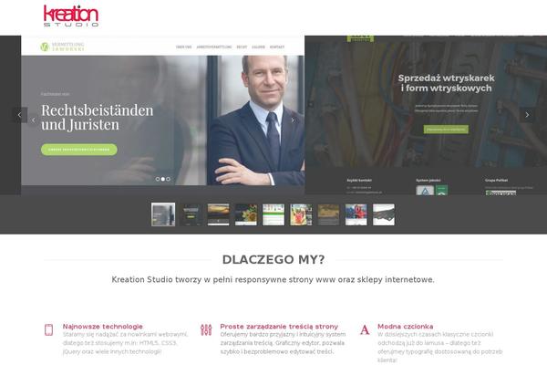 Creativo theme site design template sample