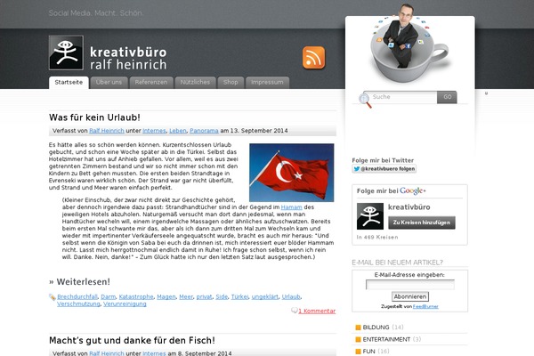 Fusion theme site design template sample