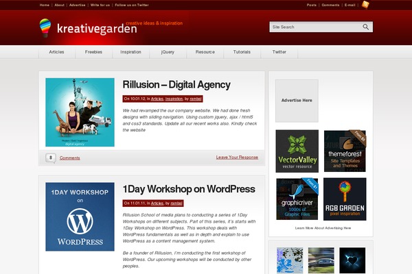 Convergence theme site design template sample