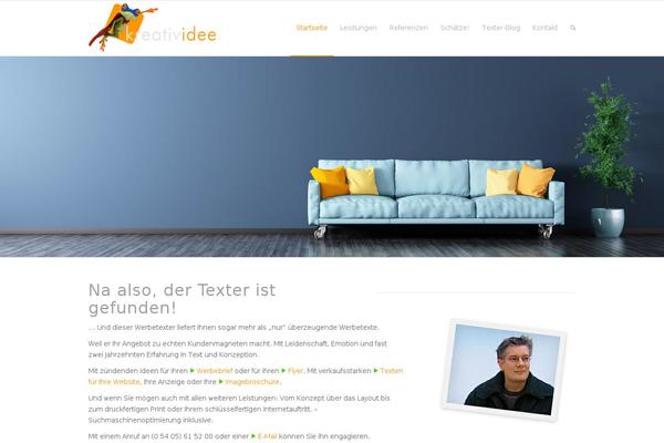 kreatividee.net site used Enfold