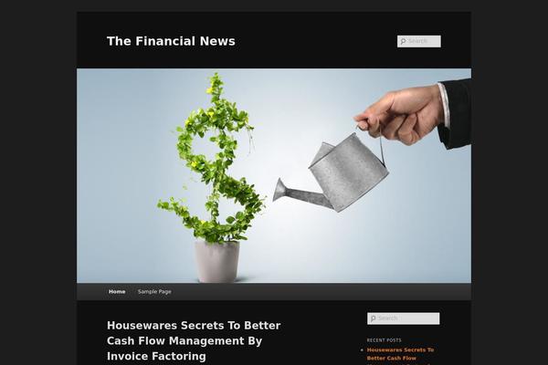 Fresh News theme site design template sample