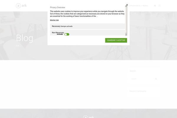 Ark-child theme site design template sample