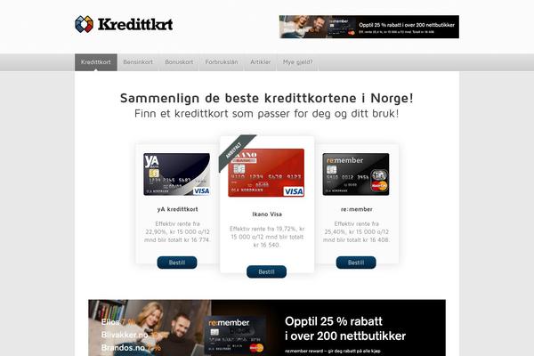 kredittkrt.no site used Proaffiliate-version2.0.8