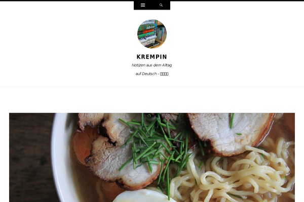 Ryu theme site design template sample