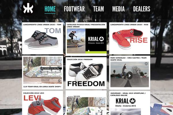 Shaken-grid theme site design template sample