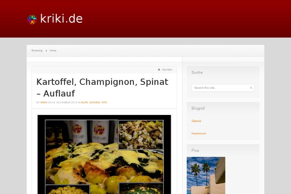 Site using Flickr API plugin