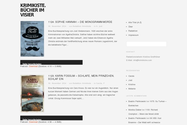 Site using Audio-player-by-clammr plugin
