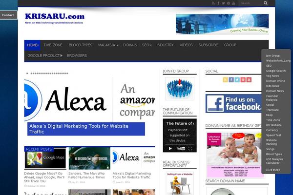 Site using Floating Menu plugin