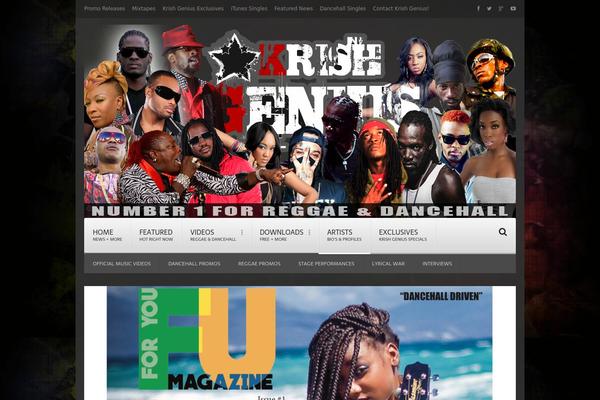 krishgenius.com site used Videomag-theme