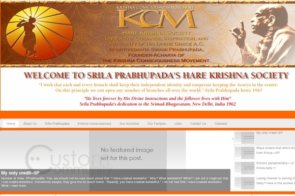 Custom Community theme site design template sample