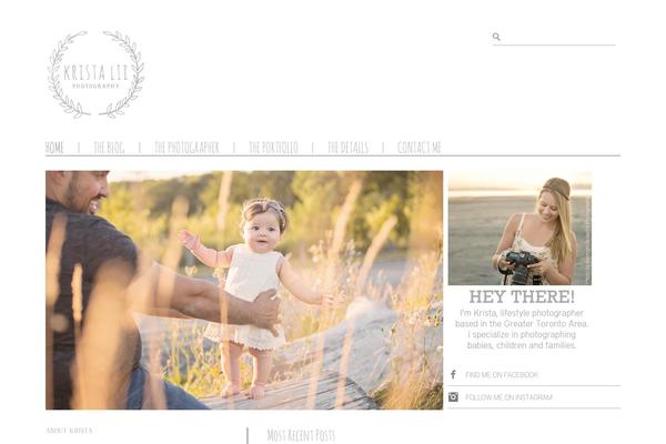 Chic-blog theme site design template sample